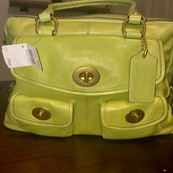Coach | Bags | Coach Legacy Peyton Bag In Pearlized Green New With